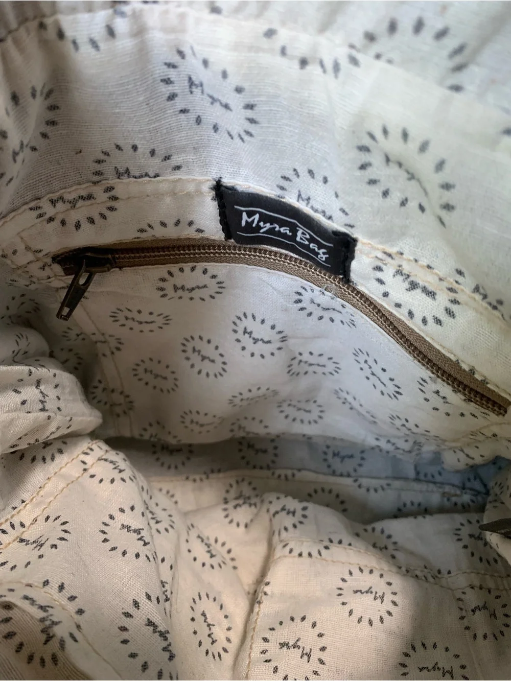 Myra Bag Brown Leather & Multicolor Woven Hobo